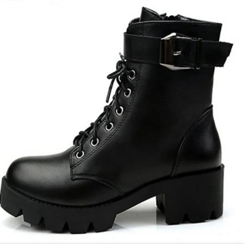 Women's boots, soft PU leather